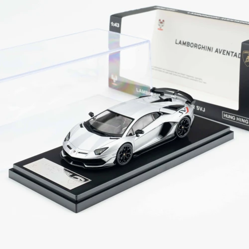1/43 HH Collectibles Lamborghini Aventador SVJ (Silver) Diecast Car Model