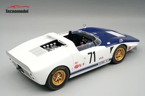 1/18 Tecnomodel Ford GT 40 Roadster X1 1965 Riverside Driver: C. Amon Car #71 Limited Edition Car Model