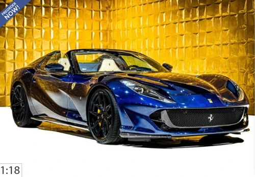 1/18 BBR Ferrari 812 GTS (Carbon Blue) Car Model Limited 40 Pieces