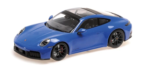 1/18 Minichamps 2024 Porsche 911 (992.2) Carrera 4 GTS Coupe (Blue) Diecast Car Model