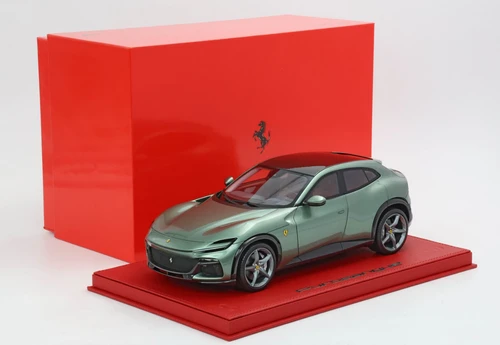 1/18 BBR Ferrari Purosangue Piero Ferrari Personal Car (Verde Dora Green with Carbon Roof) Car Model Limited 20 Pieces