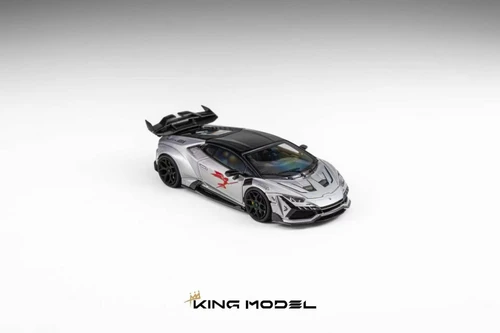 1/64 King Model DarwinPro Lamborghini Huracan Lilith (Silver) Diecast Car Model