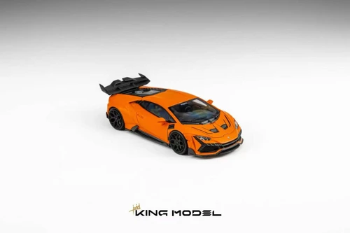 1/64 King Model DarwinPro Lamborghini Huracan Lilith (Matte Orange) Diecast Car Model