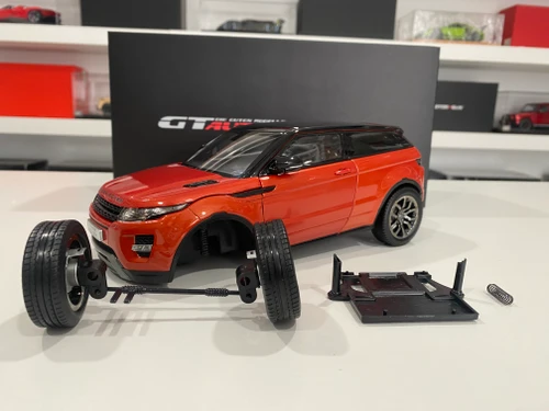DAMAGED AS-IS 1/18 GTAutos Range Rover Evoque (Orange) Diecast Car Model