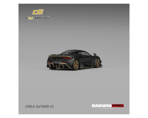 1/64 CM Model DarwinPRO McLaren 720SE²NWB (Matte Black) Diecast Car Model