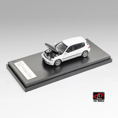 1/64 LCD Honda CIVIC SiR II (EG6) (White with Carbon Hood) Diecast Car Model