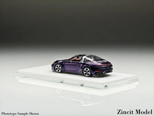 1/64 Zincit Model Porsche 911 (992) Targa (Purple) Diecast Car Model