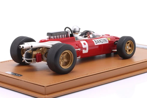 1/18 Tecnomodel 1966 F1 Lorenzo Bandini Ferrari 312/66 #9 6th German GP Car Model