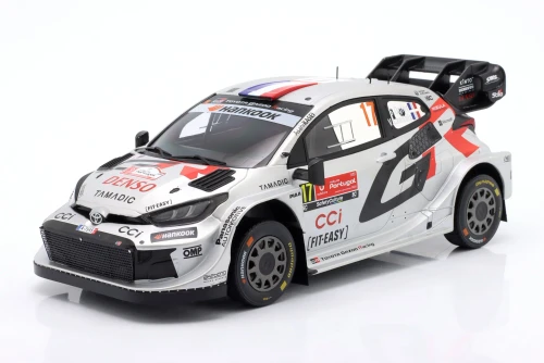 1/18 Ixo 2025 Toyota GR Yaris Rally1 #17 Winner Rallye Portugal WRC Champion Toyota Gazoo Racing WRT Sébastien Ogier ,Vincent Landais Diecast Car Model