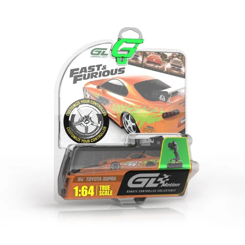 1/64 Greenlight 1994 Toyota Supra JZA80 T-top Fast & FuriousBrian's Supra Remote Control Car Blister Package