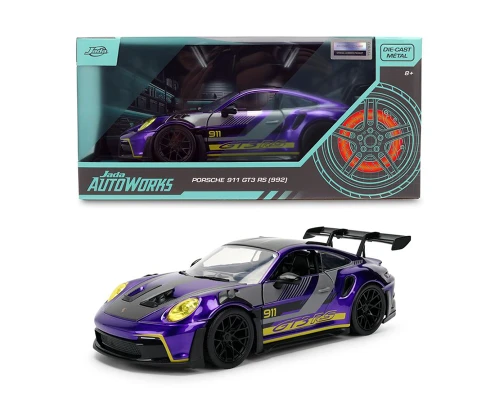 1/24 Jada Porsche 911 GT3 RS (Candy Purple) Diecast Car Model