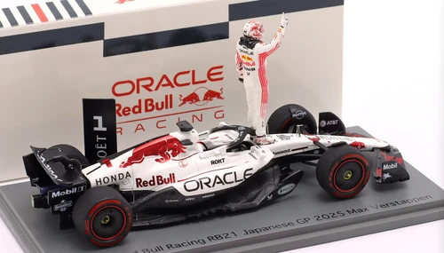 1/43 Spark 2025 F1 Max Verstappen Red Bull RB21 #1 Qualification Japan GP Car Model
