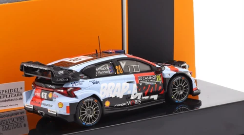 1/43 Ixo 2026 Hyundai i20 N Rally1 #20 Rallye Monte Carlo Hyundai Shell Mobis WRT Hayden Paddon, John Kennard Diecast Car Model
