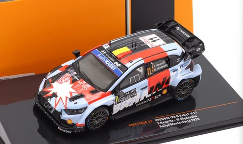 1/43 Ixo 2026 Hyundai i20 N Rally1 #11 5th Rallye Monte Carlo Hyundai Shell Mobis WRT Thierry Neuville, Martin Wydaeghe Diecast Car Model