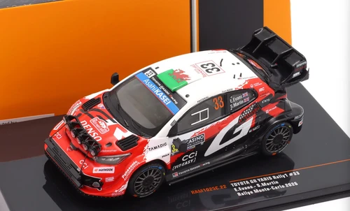 1/43 Ixo 2026 Toyota GR Yaris Rally1 #33 2nd Rallye Monte Carlo Toyota Gazoo Racing WRT Elfyn Evans, Scott Martin Diecast Car Model
