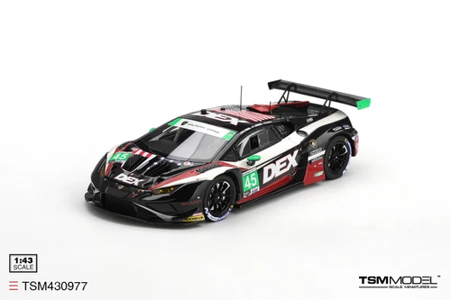 1/43 TSM Lamborghini Huracan GT3 EVO2 #45 DEX Wayne Taylor Racing 2026 IMSA Laguna Seca Class Winner Car Model
