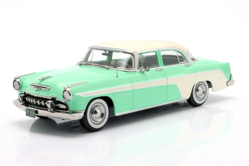 1/18 KK-Scale 1955 DeSoto Fireflite Sedan (Light Green & Cream) Diecast Car Model