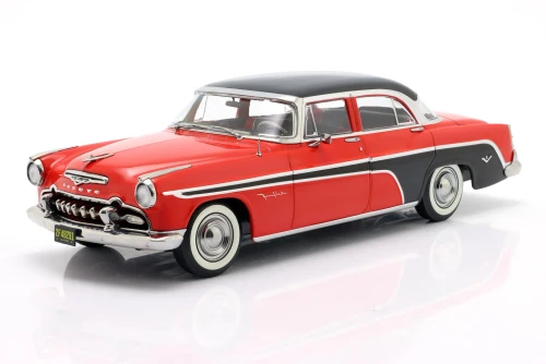 1/18 KK-Scale 1955 DeSoto Fireflite Sedan (Red & Black) Diecast Car Model