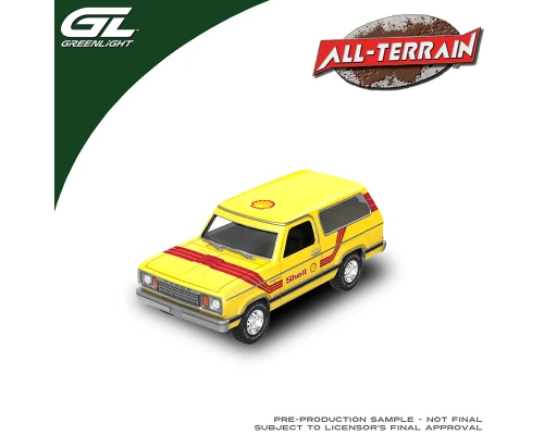 1/64 Greenlight 1977 Dodge Ramcharger SHELL Diecast Car Model