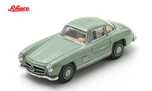 1/64 Schuco 1954 Mercedes-Benz 300 SL (Green) Diecast Car Model