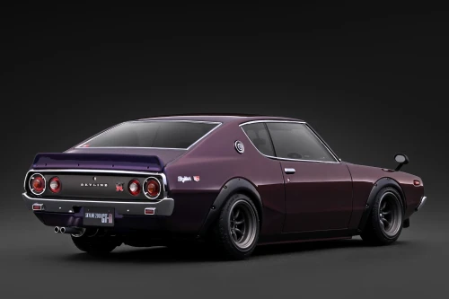 1/18 IG Ignition Model Nissan Skyline 2000 GT-R (KPGC110) (Purple Metallic) Car Model