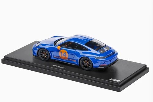 1/43 Dealer Edition 2024 Porsche 911 (992) S/T Special Request (Nagaroblau Metallic Blue) Car Model