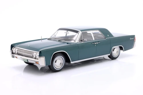 1/18 KK-Scale 1963 Lincoln Continental Sedan Movie Matrix Reloaded (Dark Green Metallic) Diecast Car Model