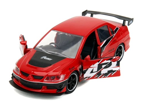 Mitsubishi Lancer Evolution IX Red with Graphics "The Fast and the Furious: Tokyo Drift" (2006) Movie "Fast & Furious" Series 1/32 Diecast Model Car by Jada