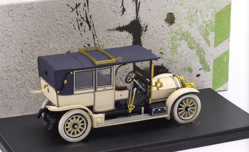 1/43 AutoCult 1911 Mercedes Benz 38/70PS Chain Trolley Landaulet Closed Top Car Model
