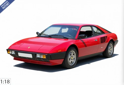 1/18 BBR Ferrari Mondial Quattrovalvole (Rosso Corsa Red with Black Interiors) Car Model