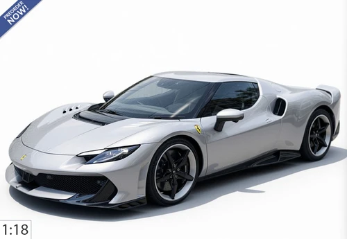 1/18 BBR Ferrari 296 Speciale (Argento Nurburgring Silver) Car Model
