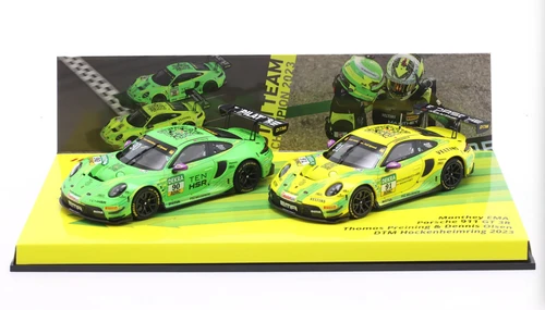 1/43 Minichamps 2-Car Set 2023 Porsche 911 GT3 R #90 & #91 Team Champion DTM Diecast Car Models