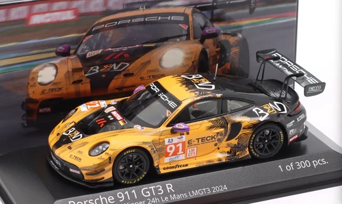 1/43 Minichamps 2024 Porsche 911 GT3 R #91 Winner LMGTE 24h LeMans Manthey EMA Richard Lietz, Morris Schuring, Yasser Shahin Diecast Car Model
