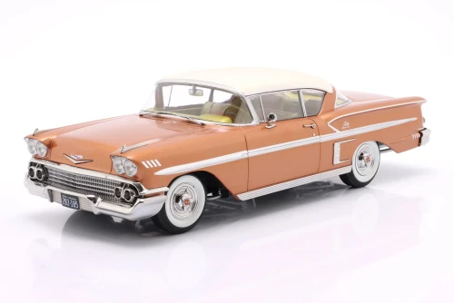 1/18 KK-Scale 1958 Chevrolet Bel Air Impala Sport Coupe (Copper Metallic Brown) Diecast Car Model