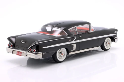 1/18 KK-Scale 1958 Chevrolet Bel Air Impala Sport Coupe (Black) Diecast Car Model