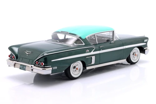 1/18 KK-Scale 1958 Chevrolet Bel Air Impala Sport Coupe (Green) Diecast Car Model