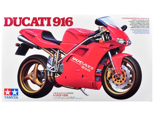 Model Kit Ducati 916 Motorcycle 1/12 Scale Model by Tamiya