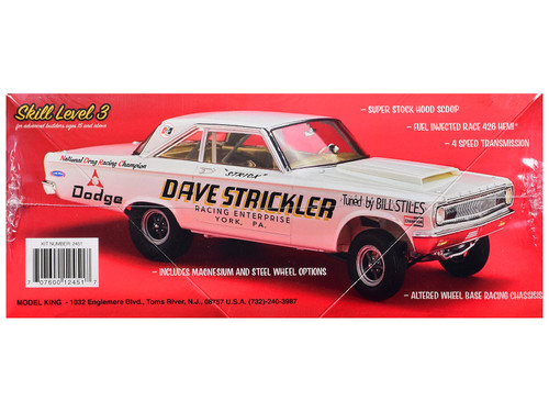 Skill 3 Model Kit Dave Strickler's 1965 Dodge AWB Funny Car 1/25 Scale Model by Moebius