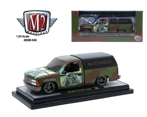 1/24 M2 Machines 1988 GMC Sierra 1500 Custom (Green) Diecast Car Model