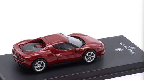 1/64 Altaya 2021 Ferrari 296 GTB Hybrid 830HP V6 (Red) Diecast Car Model