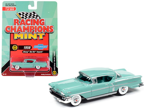 1958 Chevrolet Bel Air Impala Hardtop Glen Green Limited Edition to 2,016 pieces Worldwide 1/64 Diecast Model Car by Racing Champions