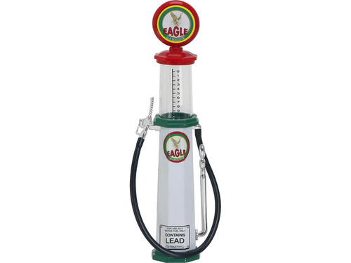 Eagle Gasoline Vintage Gas Pump Cylinder 1/18 Diecast Replica by Road Signature