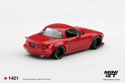 1/64 Mini GT Mazda MX-5 (NA) Pandem (Classic Red) Diecast Car Model