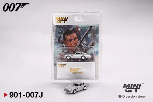 1/64 Mini GT Aston Martin DB5 Thunderball (Silver) Diecast Car Model Japanese Version
