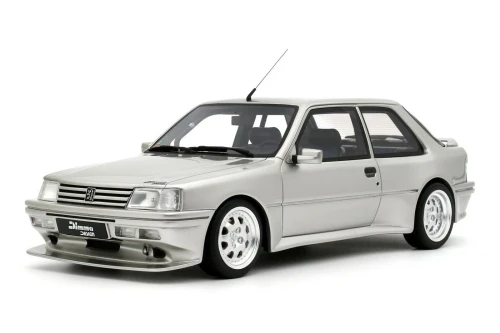 1/18 OTTO 1995 Peugeot 309 GTI 16 Dimma Kompressor (Silver Grey) Car Model