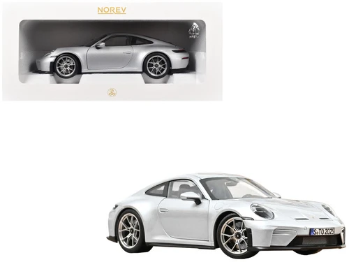 2025 Porsche 911 GT3 Touring GT Silver Metallic 1/18 Diecast Model Car by Norev