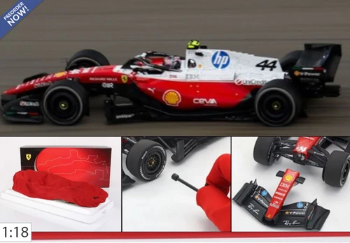 1/18 BBR 2026 F1 Ferrari SF26 USA Austin GP 4th Place #44 Lewis Hamilton Special Livery Car Model Standard Package