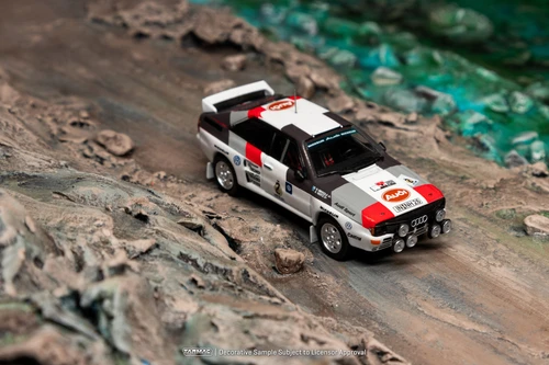 1/64 Tarmac Works 1983 Audi Quattro A2 Gr.B Rally Rally Argentina Winner Hannu Mikkola, Arne Hertz Diecast Car Model