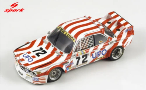 1/18 Spark BMW 3.0 CSL No.72 Le Mans 24H 1977 T. Walkinshaw - E. Joosen – C. deWael Car Model