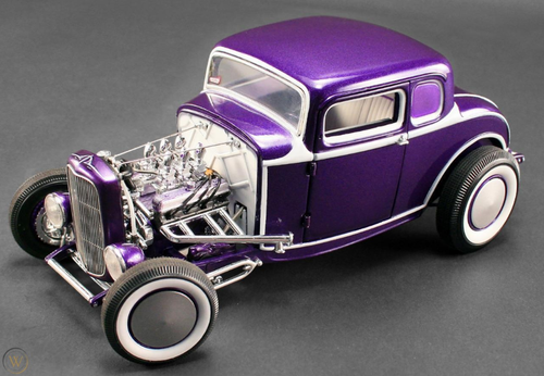 1/18 ACME Grand National Deuce Series 1932 FORD FIVE WINDOW RELEASE NO.4 (Purple) Diecast Car Model